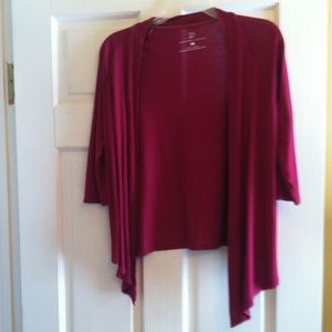 NY & Co. Drapey Open-Front Jersey Top - Sz. S